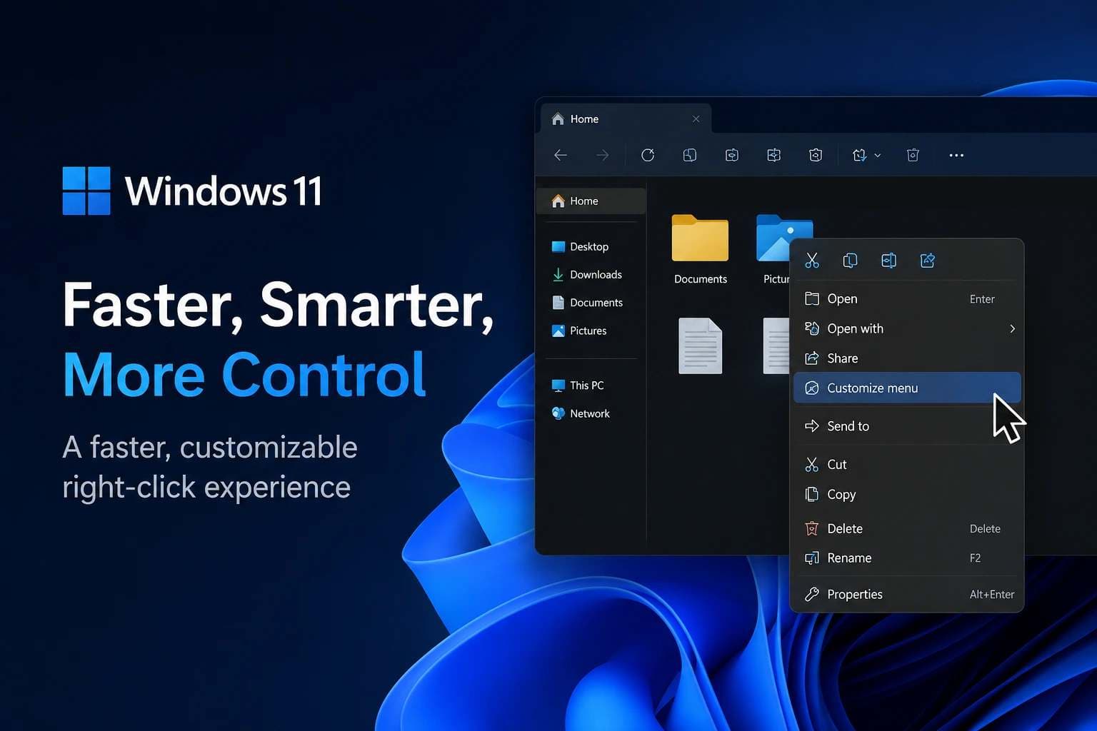 Windows 11 Context Menu Update: Faster, Customizable Menu